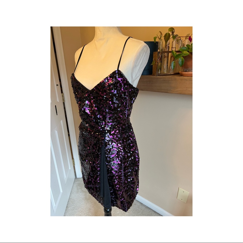 Parker sequined mini dress size 4